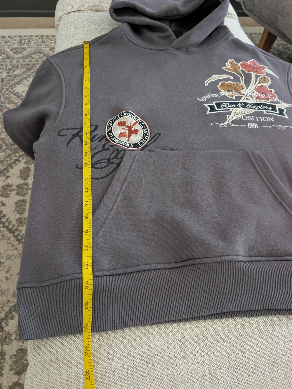 Smoke Rise Run & Explore Grandeur Clubhouse Hoodie Size L - Picture 4 of 11